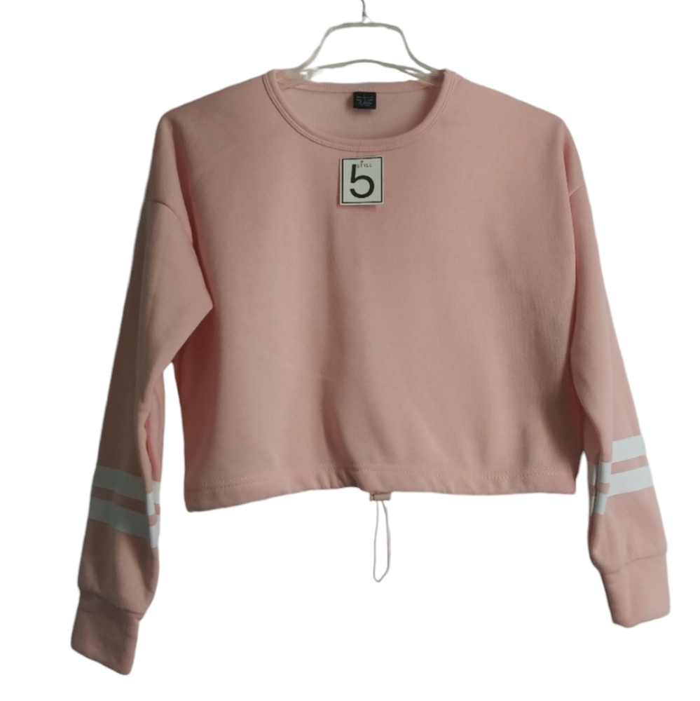NWT Style 5 Women's Crop Top Sweatshirt  Size L